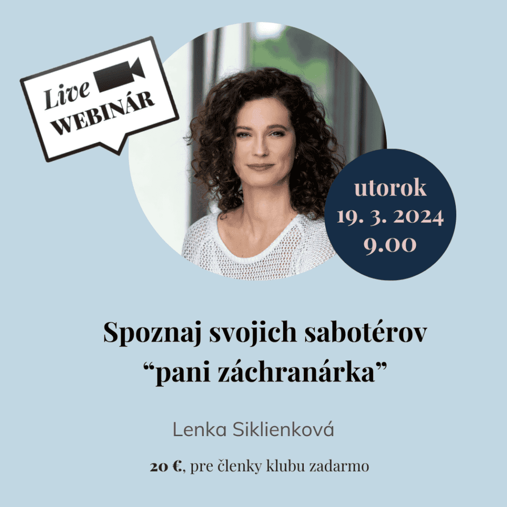 spoznaj svojich saboterov - pani zachranarka