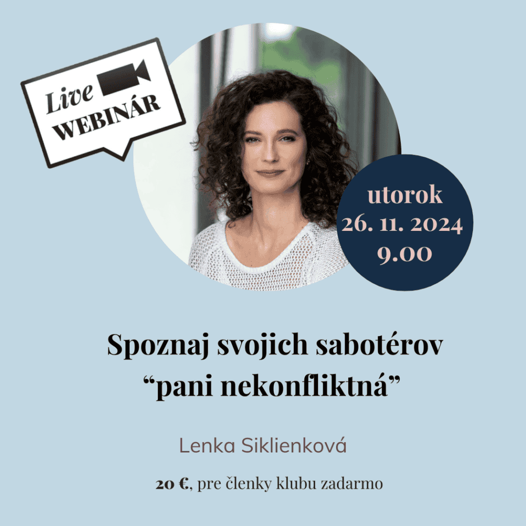 spoznaj svojich saboterov pani nekonfliktna